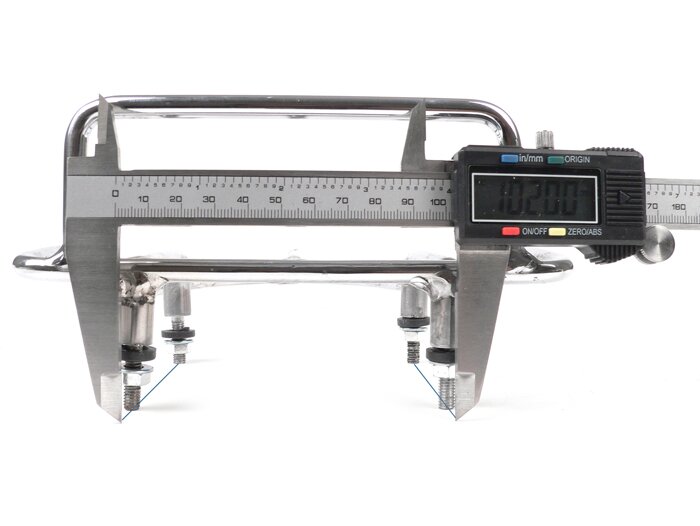Rear rack -Sprint Rack- Lambretta LI (series 1-2), TV (series 1-2) - stainless steel
