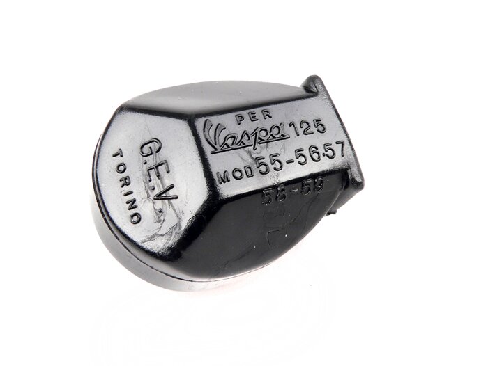 Karet pedal rem -Vespa versi lebar (bulat) - Vespa Rally180 (VSD1T), Rally200 (VSE1T), Sprint150 (VLB1T), GT125 (VNL2T), GTR125 (VNL2T), GL150 (VLA1T) - hitam
