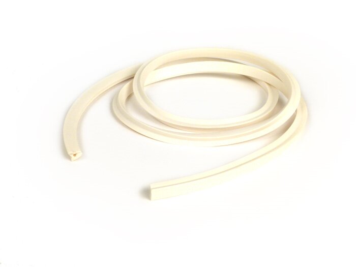 Glove box rubber beading -VESPA- Vespa PX, Rally180 (VSD1T), Rally200 (VSE1T), SS180 (VSC1T) - creamy white