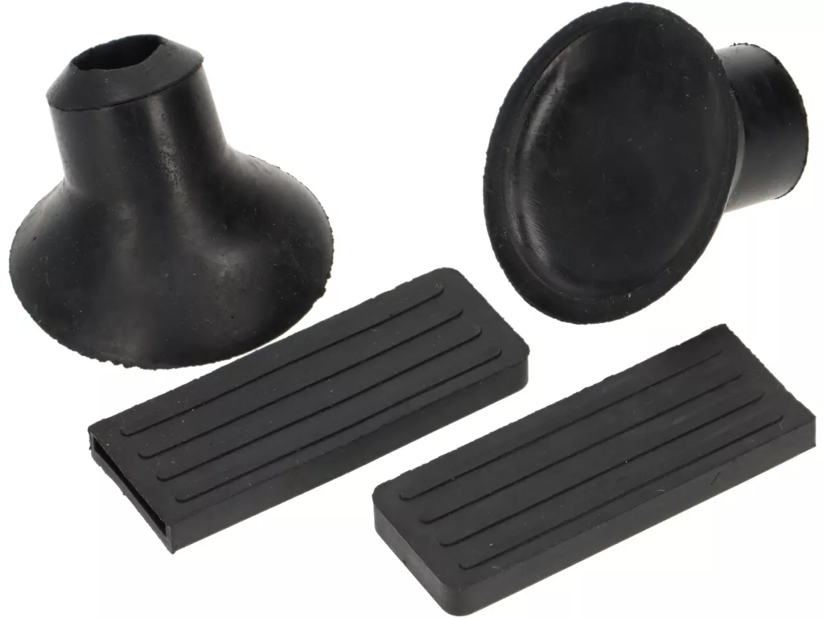 Repair set for rack foldable front -MOTO NOSTRA- Vespa Smallframe V50, PV125, ET3, Vespa Largeframe Rally180, Rally200, Sprint150, TS125, GT125, GTR125 - black