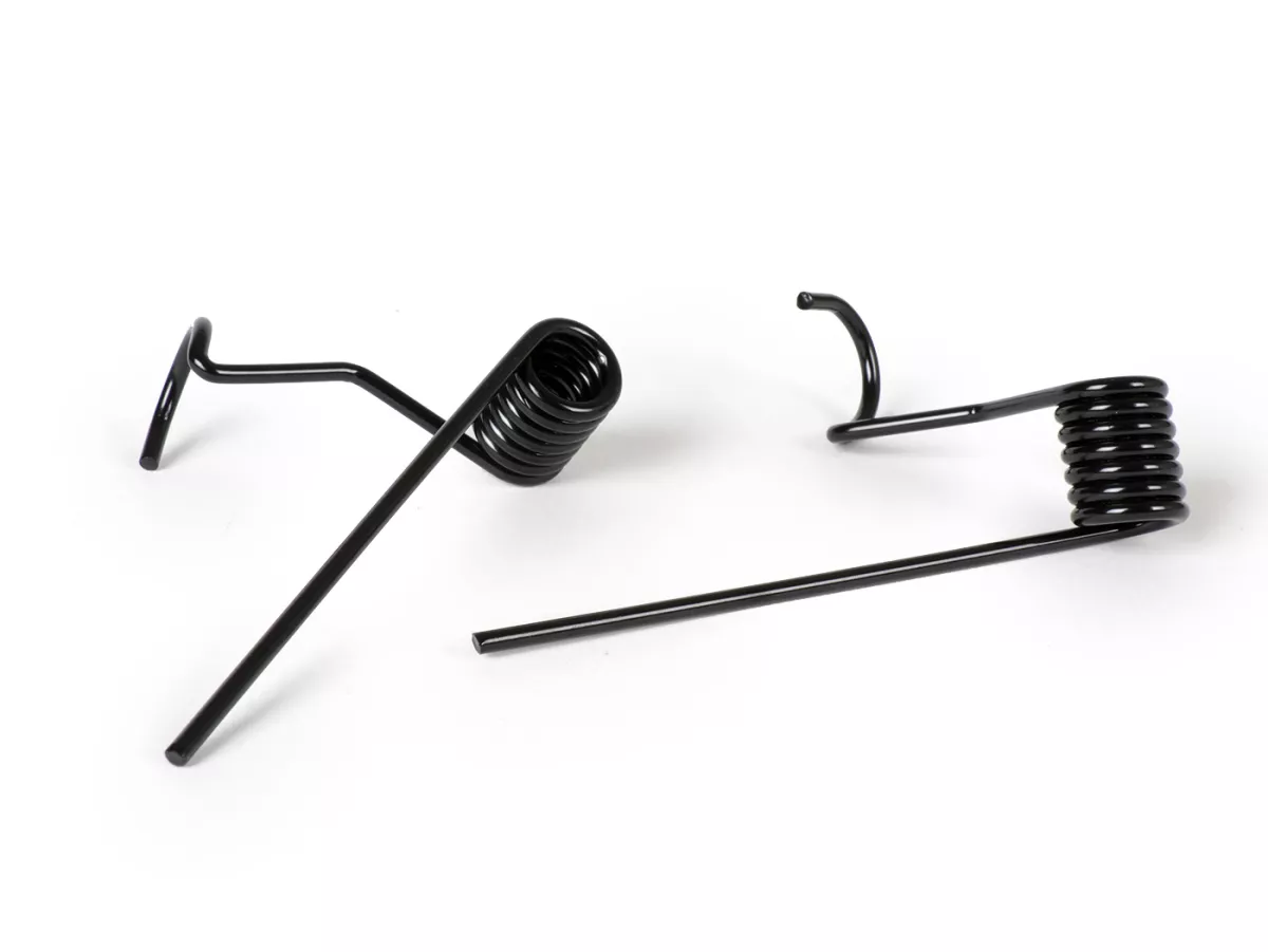 Repair set for rack foldable rear -MOTO NOSTRA- Vespa Smallframe V50, PV125, ET3, PK,  Vespa Largeframe Rally180, Rally200, Sprint150, TS125, GT125, GTR125 - black