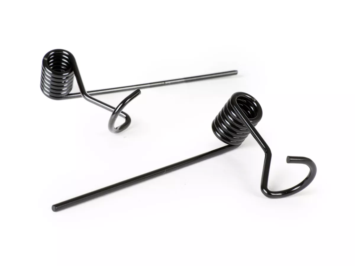 Repair set for rack foldable rear -MOTO NOSTRA- Vespa Smallframe V50, PV125, ET3, PK,  Vespa Largeframe Rally180, Rally200, Sprint150, TS125, GT125, GTR125 - black