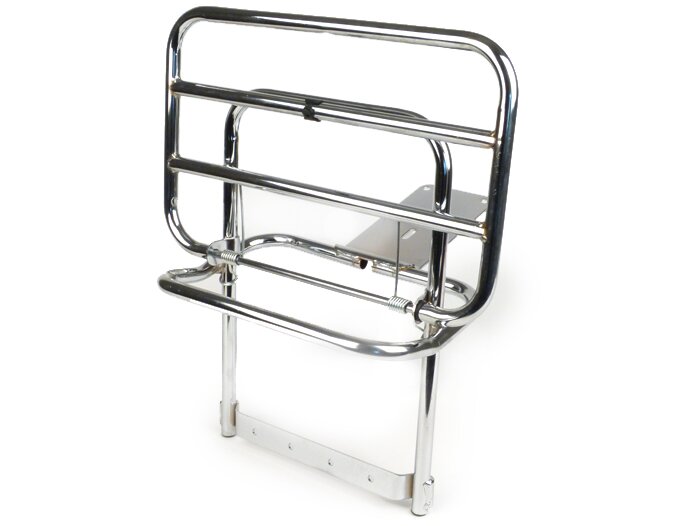 Portaequipajes trasero plegable -SKY- Vespa PX80, PX125, PX150, PX200 - Cromo