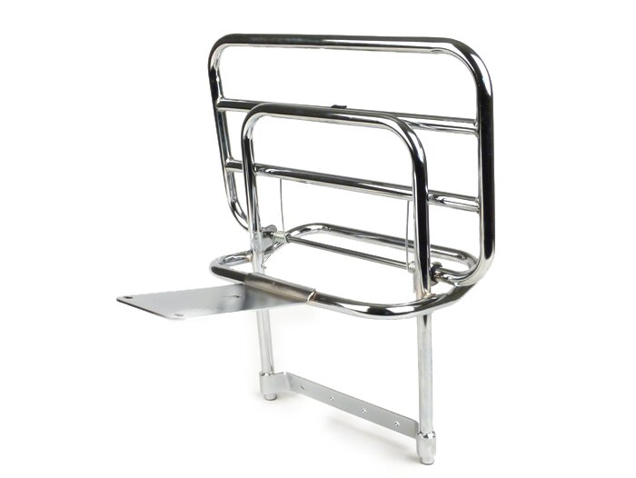 Portaequipajes trasero plegable -SKY- Vespa PX80, PX125, PX150, PX200 - Cromo