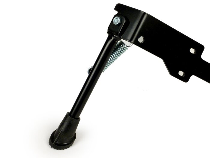 Sidostativ -MOTO NOSTRA- Vespa PX, T5 125cc, Rally, TS, Sprint, Sprint Veloce, GT, GTR, SS180, GS160 - Svart matt