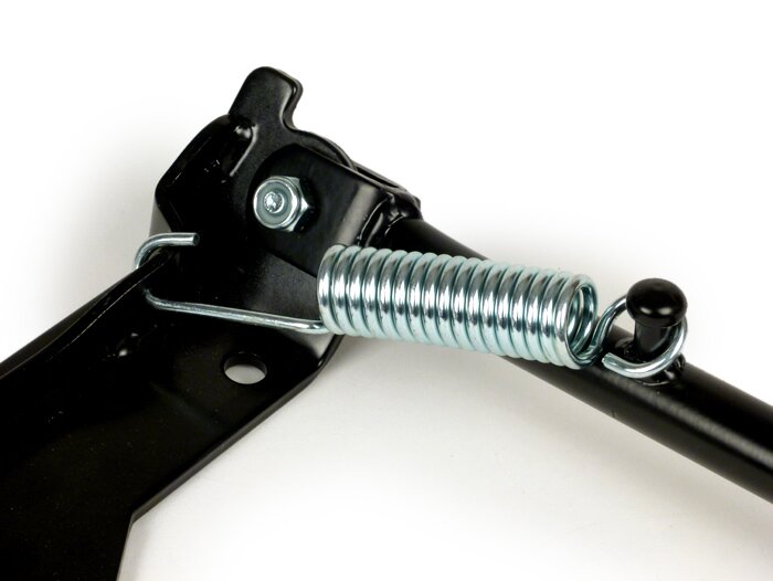 Sidostativ -MOTO NOSTRA- Vespa PX, T5 125cc, Rally, TS, Sprint, Sprint Veloce, GT, GTR, SS180, GS160 - Svart matt