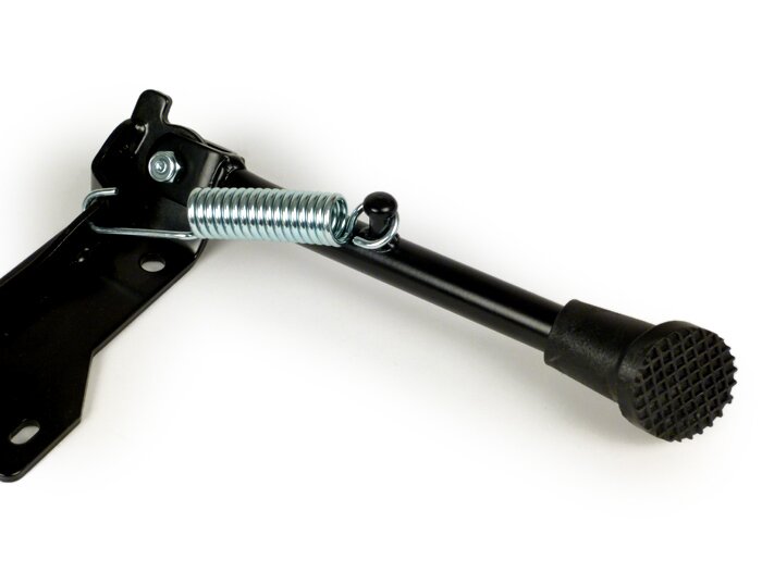Sidostativ -MOTO NOSTRA- Vespa PX, T5 125cc, Rally, TS, Sprint, Sprint Veloce, GT, GTR, SS180, GS160 - Svart matt