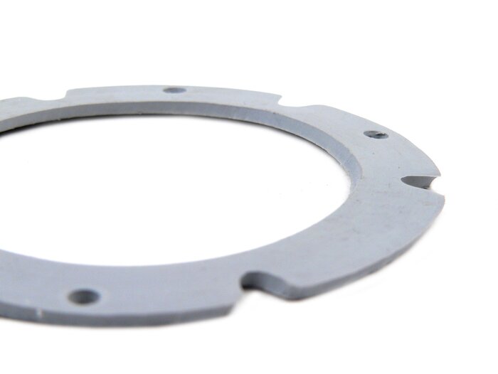 Horn gasket -OEM QUALITY, Ø=52x73x2mm Vespa 150 (T2, T3, T4, VD1T, VD2T, VGLA/B - German models), Vespa GS150 / GS3 (VDTS - German models), Vespa Hoffmann A, B, C, M24 (Königin) - grey