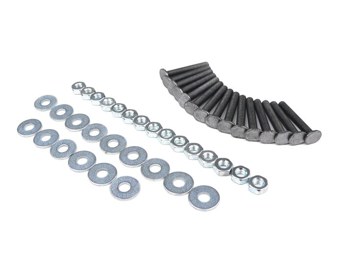 Schroevenset zitting -OEM KWALITEIT, Denfeld- Vespa 125 (T1, T2, VNA, VNB - Duitse modellen), Vespa 150 (T2, T3, T4, VD1T, VD2T, VGLA/B - Duitse modellen), Vespa GS150 / GS3 (VDTS - Duitse modellen), Vespa GS160 (VSB - Duitse modellen)