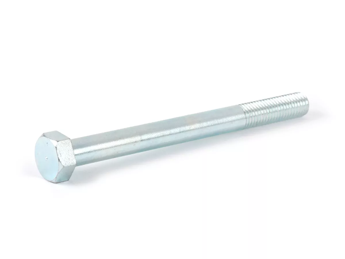 Screw -DIN 931- M9 x 100mm (used for engine/ engine bracket Vespa Wideframe V1 till V15, V30 till V33, VM, VN, VL, VU, VB, GS150 / GS3 (VS1 till VS5), Vespa GS150 / GS3 (VDTS - german models), Vespa 150 (T1, T2, T3, VL1T, VD1T, VD2T - german models), Vesp