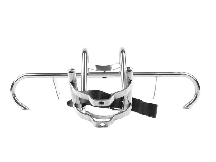 Repose-pieds et porte roue de secours -QUALITÉ OEM- Vespa GS150 / GS3 (VS1-VS5) - inox