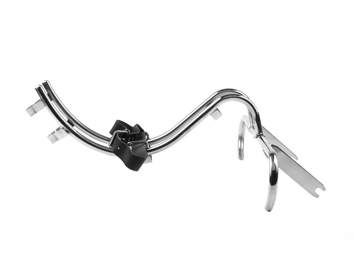 Repose-pieds et porte roue de secours -QUALITÉ OEM- Vespa GS150 / GS3 (VS1-VS5) - inox