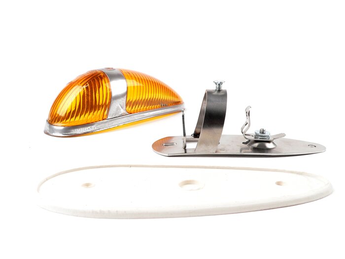 Indicator -OEM KWALITEIT- zijklep- Vespa VBB, VBA, Vespa 125 (T1, T2, VNA, VNB - Duitse modellen), Vespa 150 (T4, VGLA/B - Duitse modellen), Vespa GS150 / GS3 (VDTS - Duitse modellen) - wit rubber