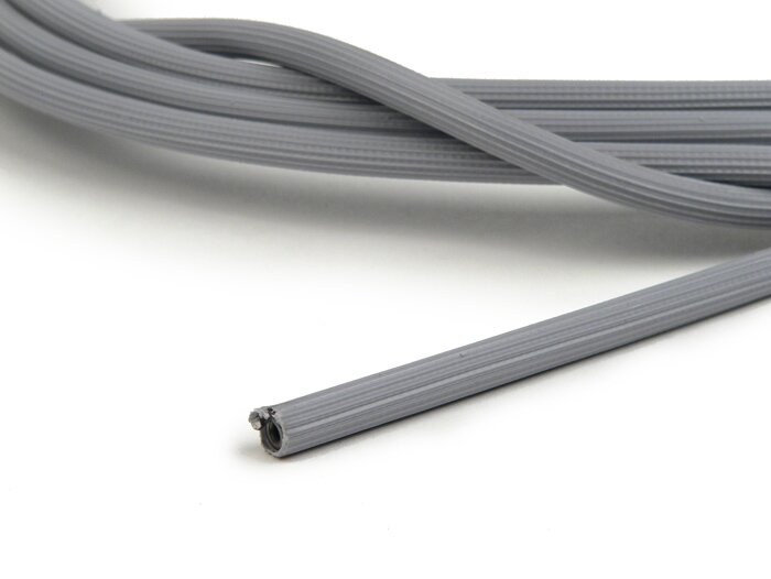 Cable hose -VESPA Vintage- Ø inner = 3,0mm, Ø outer = 5,5mm (5m) - grey