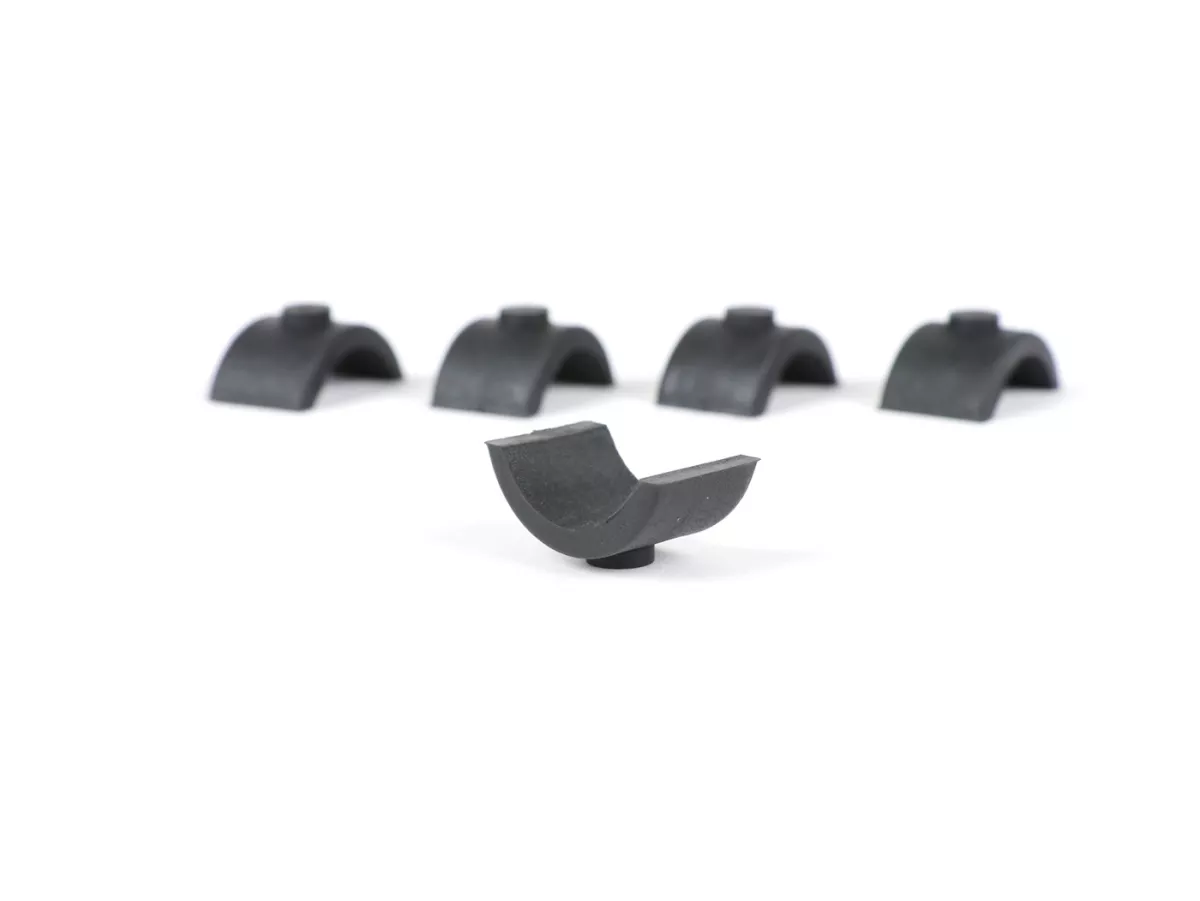 Anti-vibration rubber-set handlebar -IMPORT- Vespa Wideframe V1T - V15T, V30T - V33T, VU, VM, VN, VL - 5 pcs
