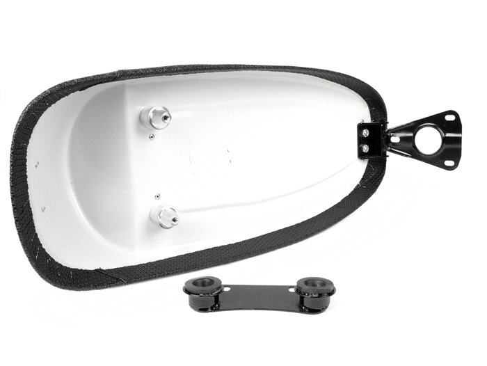 Zadel -SC ANCELLOTTI- Vespa PX - Zwart - GFK frame