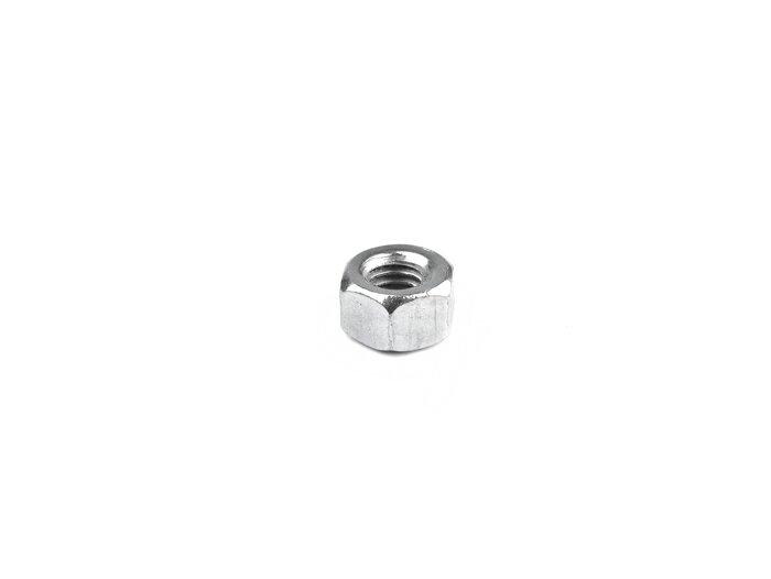 Moer hoog -DIN 934 gelijkwaardig- M6 (gebruikt voor motorhuis Lambretta LI, LIS, SX, TV, DL, GP, cilinderkop Lambretta A, B, C, LC, D 125, LD 125, E, F)