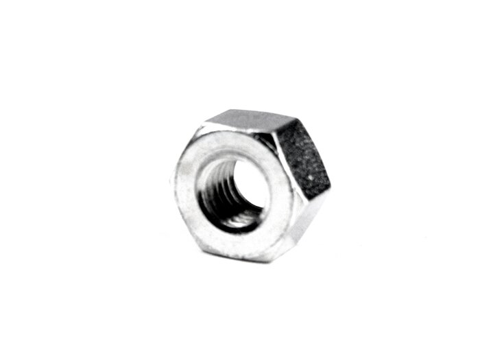 Nut high type -similar to DIN 934- M8, WS=14 (used for exhaust/engine casing cover Lambretta LI, LIS, SX, TV, DL, GP, wheel rim Lambretta A, B, C, LC, D, LD, E, F)