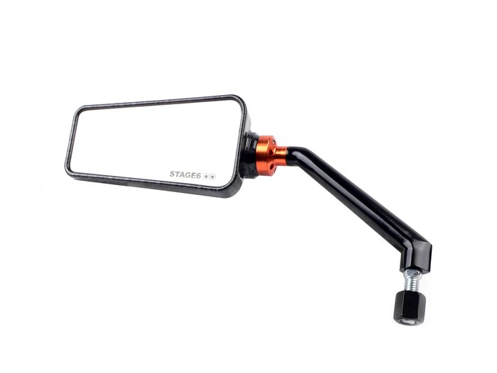 Spiegel -STAGE 6 F1-Look- Gewinde M8 x 20mm - links - New Carbon
