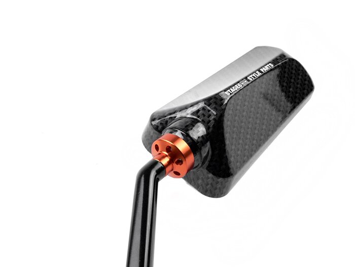 Spiegel -STAGE 6 F1-Look- Gewinde M8 x 20mm - links - New Carbon