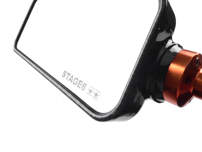 Spiegel -STAGE 6 F1-Look- Gewinde M8 x 20mm - links - New Carbon