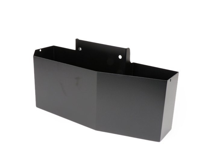 Glove box under side panel -MRP large (410x158x125/80mm)- Vespa PX, T5 125cc - black
