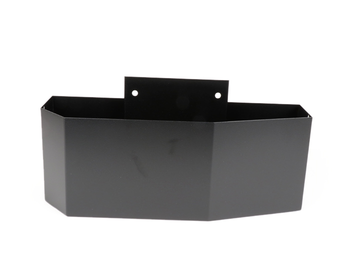 Glove box under side panel -MRP large (410x158x125/80mm)- Vespa PX, T5 125cc - black