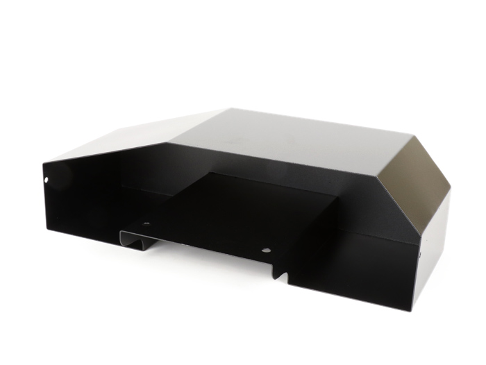 Glove box under side panel -MRP large (410x158x125/80mm)- Vespa PX, T5 125cc - black