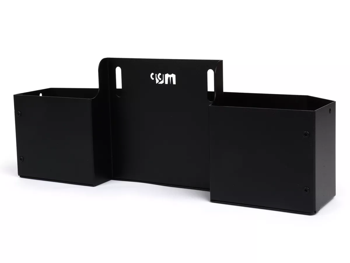 Glove box under side panel -MRP small (410x115x125/80mm)- Vespa PX, T5 125cc - black