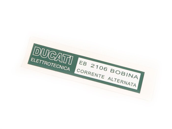 Sticker for igniton coil -LAMBRETTA- Bobina Ducati - LI (3rd series), LIS, SX, TV (3rd series), DL, GP, J50, J100, J125
