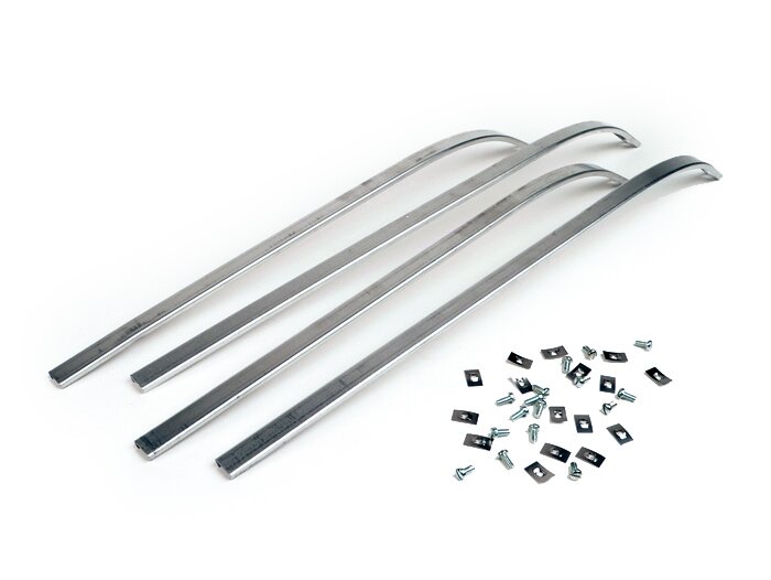 Loopvlakstrip-set -LAMBRETTA- J50 DeLuxe - Aluminium