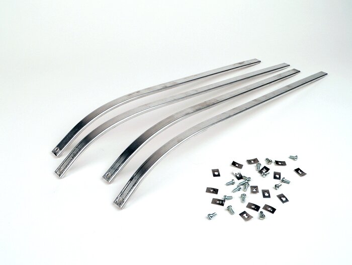 Loopvlakstrip-set -LAMBRETTA- J50 DeLuxe - Aluminium