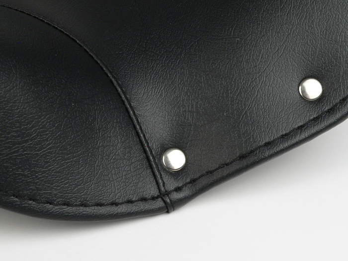 Housse de selle -LAMBRETTA avant (partie avant fermée)- LD (distance entre les ressorts=22cm) - noir