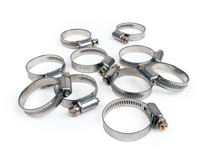 Schlauchschellen (10 Stück) -UNIVERSAL- 25-40mm - Bandbreite = 9mm