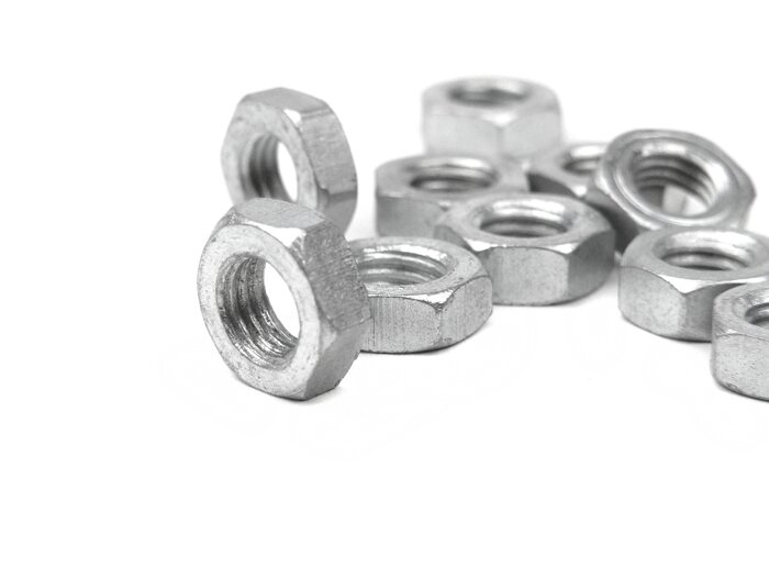 Nut M7 3.5mm flat type for gear box cover -SIL- Lambretta LI, LIS, SX, TV (series 2-3), DL, GP - 10 pcs