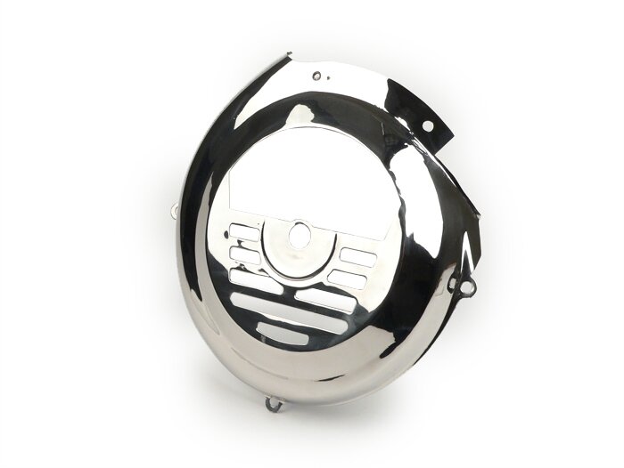 Tapa de la rueda del ventilador (acero inoxidable) -SPAQ- Vespa Smallframe 1965-1973 V50 N (V5A1T(N) 92877-), V50 S (V5SA1T(S) 15325-56587), V50 L (V5A1T (L), V50 R(V5A1T(R) -824984), V50 Special (V5A2T), V50 Special (V5B1T -32499), V50 Sprinter (V5SS2T),