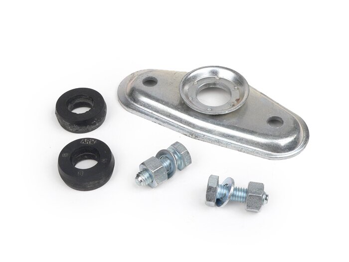 Soporte amortiguador + juego goma silenciosa horquilla/amortiguador delantero superior -IMPORT- Vespa PX80, PX125, PX150, PX200, T5 125cc
