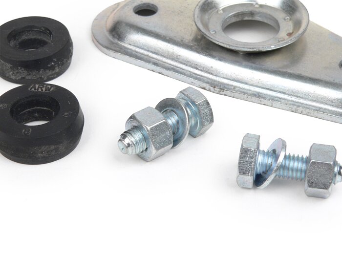 Soporte amortiguador + juego goma silenciosa horquilla/amortiguador delantero superior -IMPORT- Vespa PX80, PX125, PX150, PX200, T5 125cc