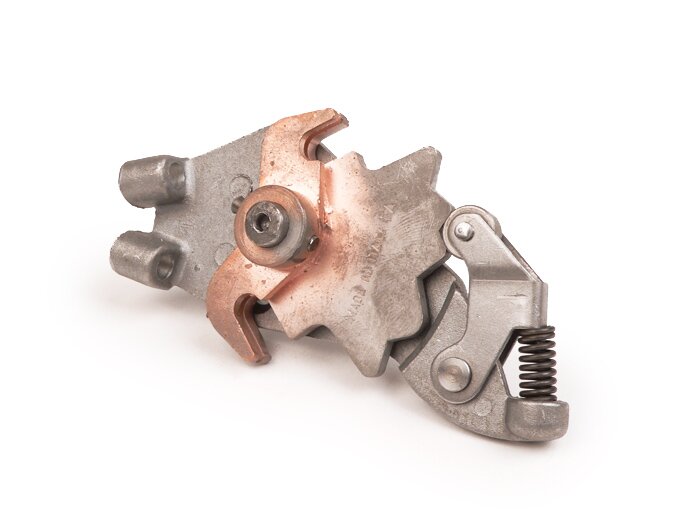 Tuas pemindah gigi -PIAGGIO 3-percepatan- model Vespa dengan pemindah gigi kabel hingga tahun 1957