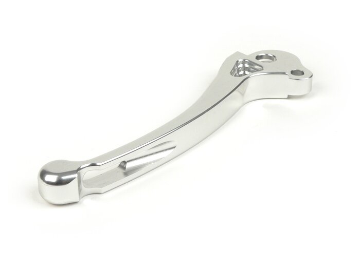 Clutch lever -GRAND SPORT CNC-bowden cable- Vespa PX, Rally180 (VSD1T), Rally200 (VSE1T), Sprint, V50, PV125, ET3 - silver