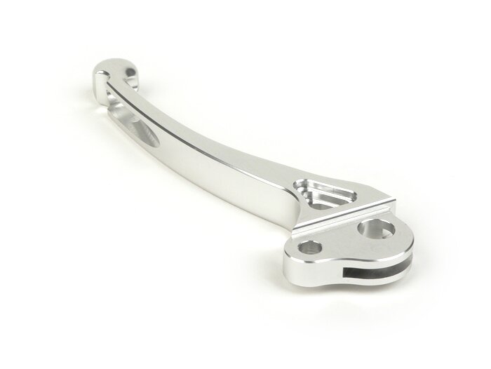 Clutch lever -GRAND SPORT CNC-bowden cable- Vespa PX, Rally180 (VSD1T), Rally200 (VSE1T), Sprint, V50, PV125, ET3 - silver