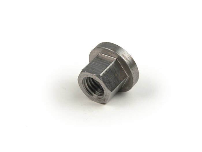 Clutch nut -OEM QUALITY M10 with collar Ø=20.5mm, WS=14mm- Vespa GS150 / GS3, GS160 / GS4 (VSB1T), SS180 (VSC1T)