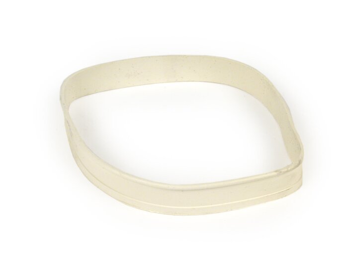 Koplamp lens pakking -OEM KWALITEIT, Ø=115/120mm (glas/buitenkant)- Vespa VNB, VBA,VBB, GS150 / GS3, GS160 / GS4 (VSB1T), VGLA, PV125, ET3, Super - Grijs