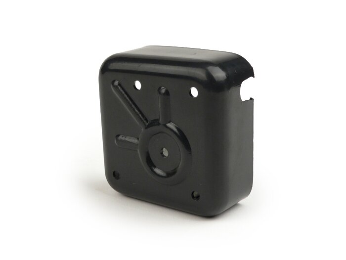 Cache redresseur -QUALITÉ OEM- Vespa tous les modèles avec batterie -VBA, VBB, GL, Sprint, Sprint Veloce, TS, SS180, Vespa Rally180, Rally200 - plastique noir