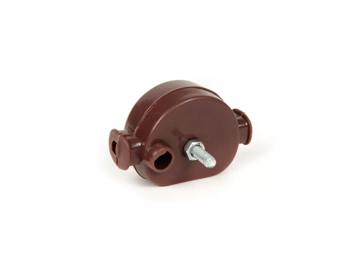 Kabeldoos motor -OEM KWALITEIT- Vespa VNB6T, VBB2T (vanaf 216489), GL150 (VLA1T) (VLA1T vanaf 070722), Super, GT125 (VNL2T), GTR125 (VNL2T), Sprint150 (VLB1T), Sprint Veloce, Rally180 (VSD1T) - bruin