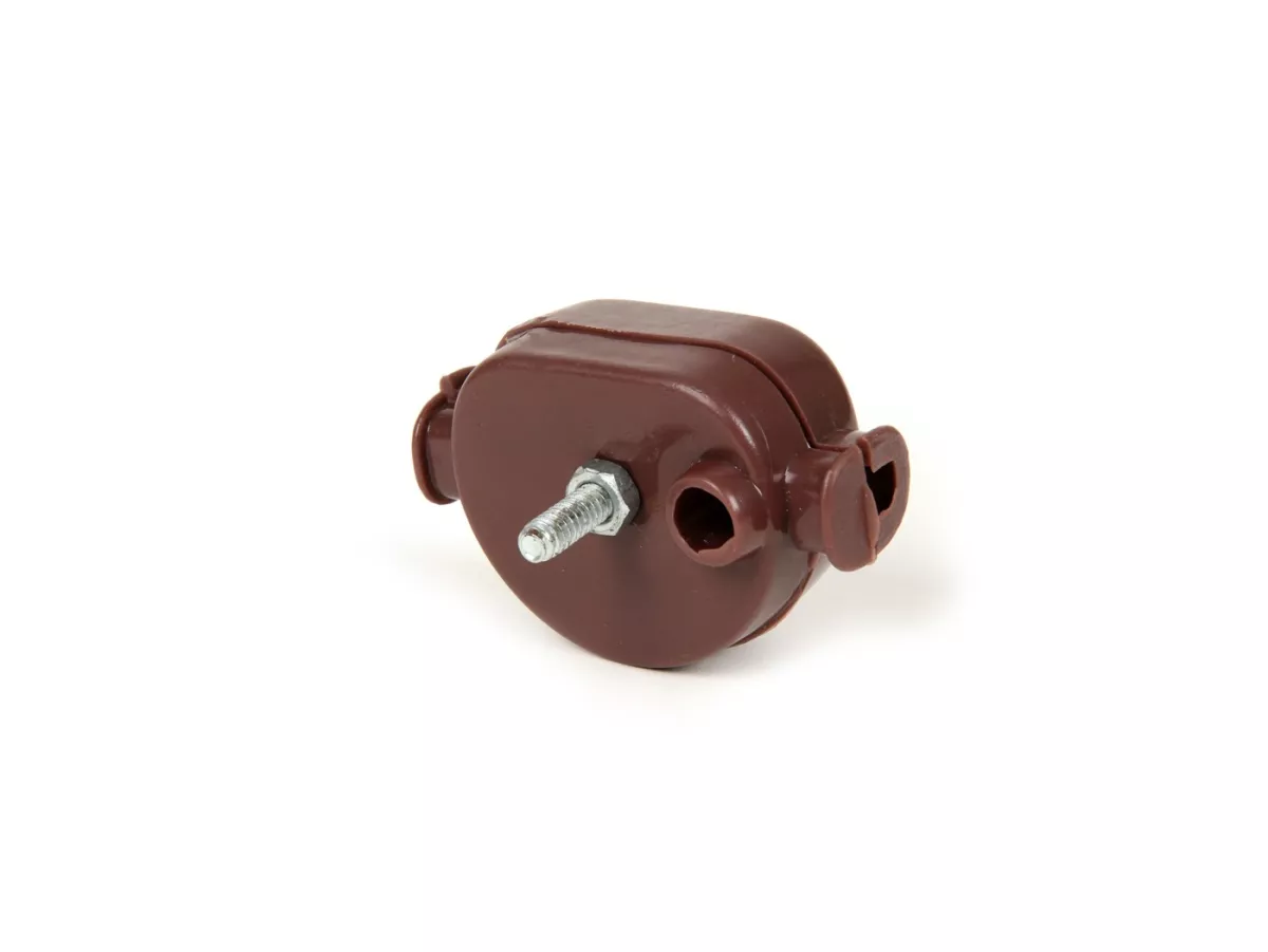 Kabeldoos motor -OEM KWALITEIT- Vespa VNB6T, VBB2T (vanaf 216489), GL150 (VLA1T) (VLA1T vanaf 070722), Super, GT125 (VNL2T), GTR125 (VNL2T), Sprint150 (VLB1T), Sprint Veloce, Rally180 (VSD1T) - bruin