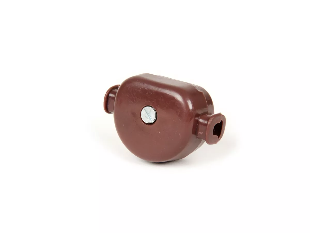 Kabeldoos motor -OEM KWALITEIT- Vespa VNB6T, VBB2T (vanaf 216489), GL150 (VLA1T) (VLA1T vanaf 070722), Super, GT125 (VNL2T), GTR125 (VNL2T), Sprint150 (VLB1T), Sprint Veloce, Rally180 (VSD1T) - bruin