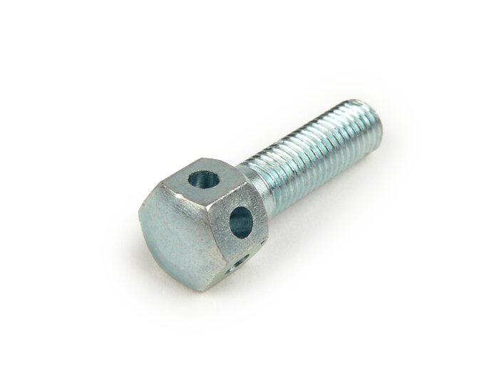 Skruv för kickstarter -OEM KVALITET, M7 x 24 mm med 4 mm axel - Vespa Wideframe VM, VN, VL, VB, GS150 / GS3 (VS1T till VS5T) - med hål för vajerlås