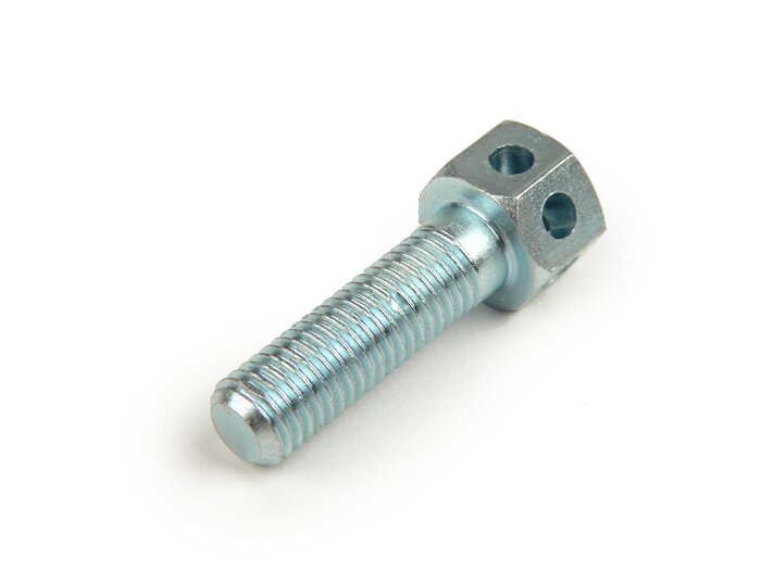Skruv för kickstarter -OEM KVALITET, M7 x 24 mm med 4 mm axel - Vespa Wideframe VM, VN, VL, VB, GS150 / GS3 (VS1T till VS5T) - med hål för vajerlås