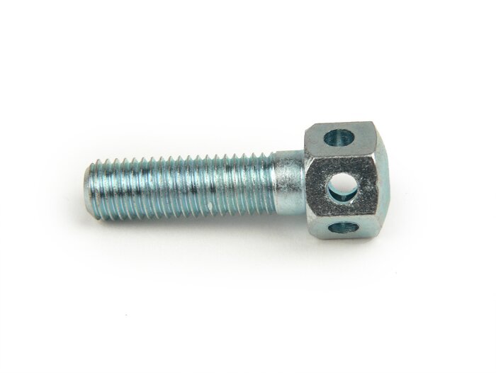 Skruv för kickstarter -OEM KVALITET, M7 x 24 mm med 4 mm axel - Vespa Wideframe VM, VN, VL, VB, GS150 / GS3 (VS1T till VS5T) - med hål för vajerlås